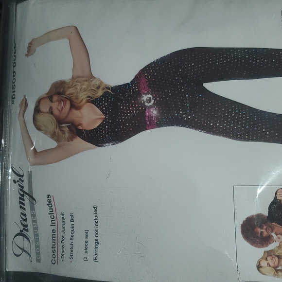 Dreamgirl Flame Jumpsuit with Mesh Neckline Women’s Costume – Fiery Halloween Outfit main image 1